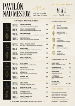 Monthly Seasonal menu template preview