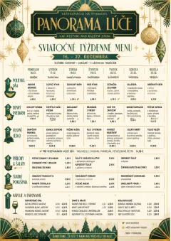 Holiday Festive menu template preview