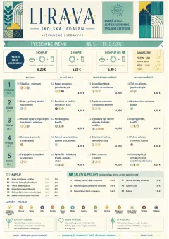 School Canteen menu template preview