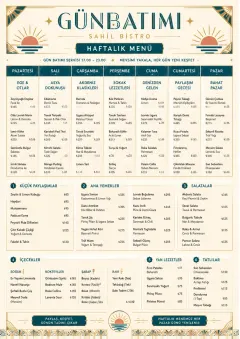 Weekly Grid menu template preview