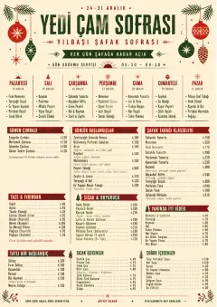 Holiday Festive menu template preview