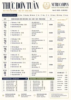 School Canteen menu template preview