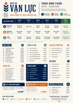 Corporate Canteen menu template preview