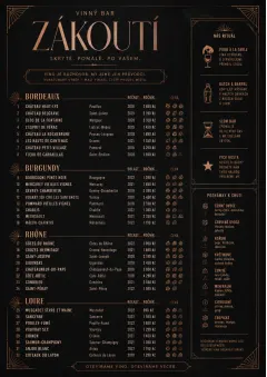 Speakeasy Spirits menu template preview