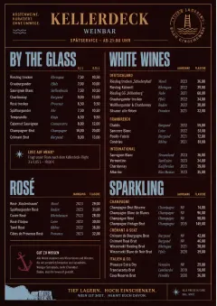 Editorial Cellar menu template preview