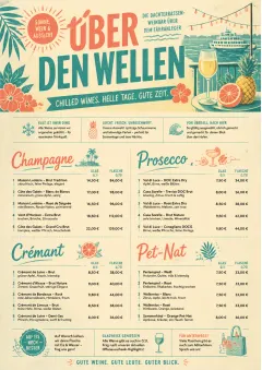 Tropical Refresh menu template preview