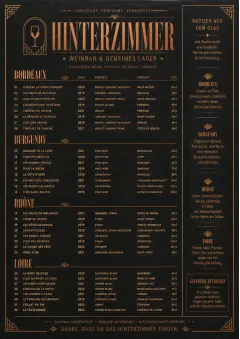 Speakeasy Spirits menu template preview