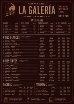 Editorial Cellar menu template preview