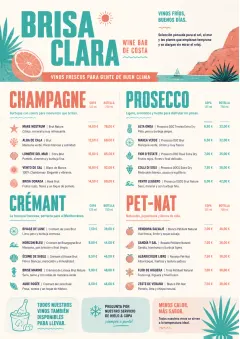 Tropical Refresh menu template preview