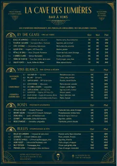 Editorial Cellar menu template preview