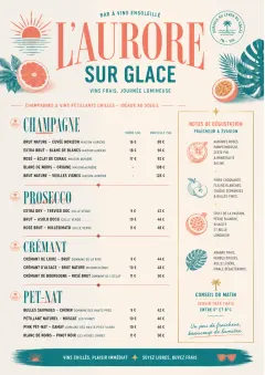Tropical Refresh menu template preview