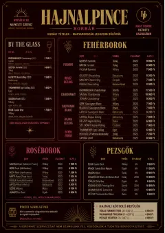 Editorial Cellar menu template preview