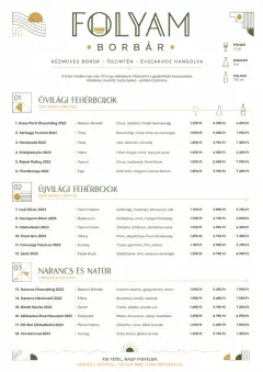 Modern Minimal Pour menu template preview
