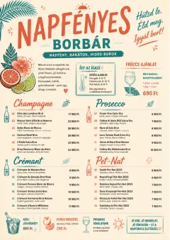 Tropical Refresh menu template preview