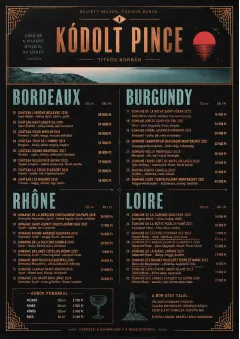 Speakeasy Spirits menu template preview