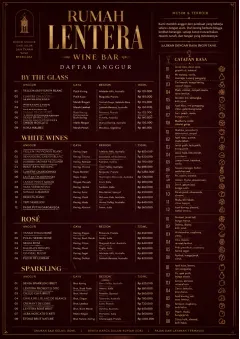 Editorial Cellar menu template preview