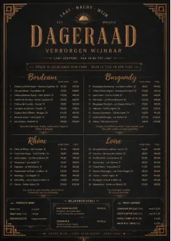Speakeasy Spirits menu template preview