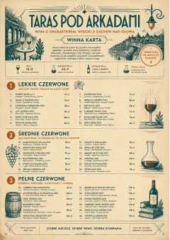 Heritage Taproom menu template preview