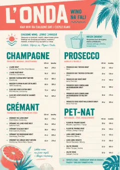 Tropical Refresh menu template preview