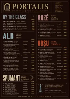 Editorial Cellar menu template preview