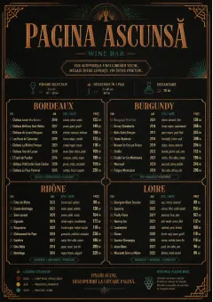 Speakeasy Spirits menu template preview