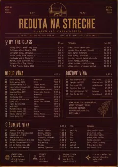 Editorial Cellar menu template preview