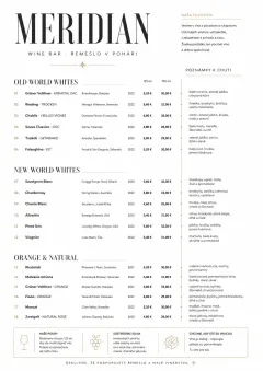 Modern Minimal Pour menu template preview