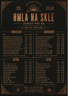 Speakeasy Spirits menu template preview