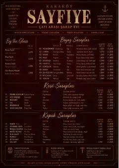 Editorial Cellar menu template preview