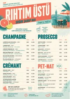 Tropical Refresh menu template preview