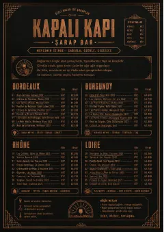 Speakeasy Spirits menu template preview