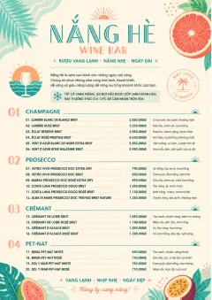 Tropical Refresh menu template preview